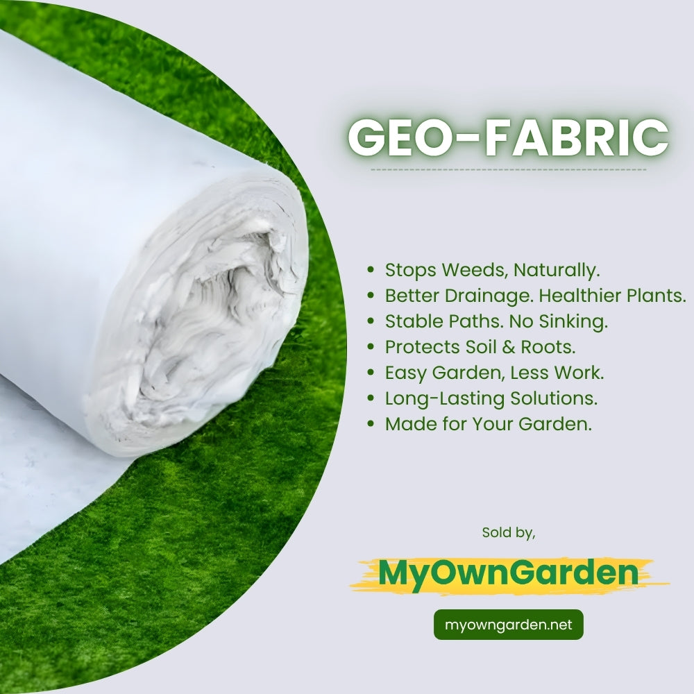 Geo Fabric (Weed Control & Drainage Fabric) – Durable Ground Cover for Gardening & Landscaping
