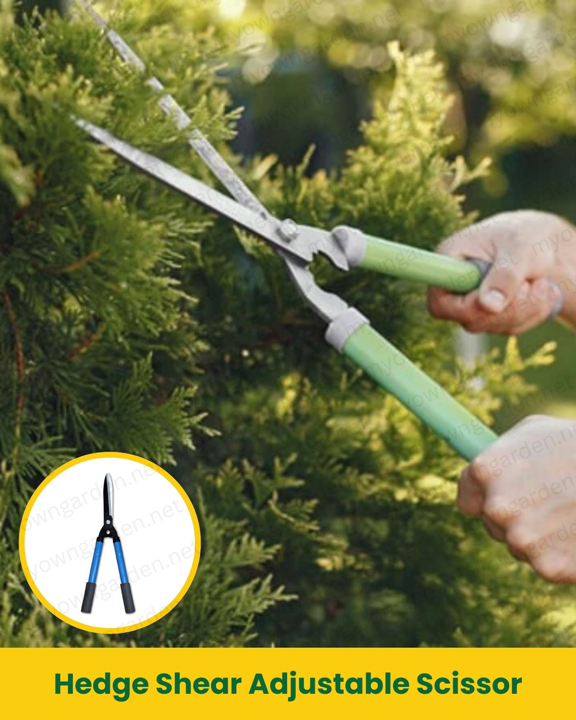 Hedge Shear Adjustable Scissor – Extendable Handle for Garden Trimming & Shaping