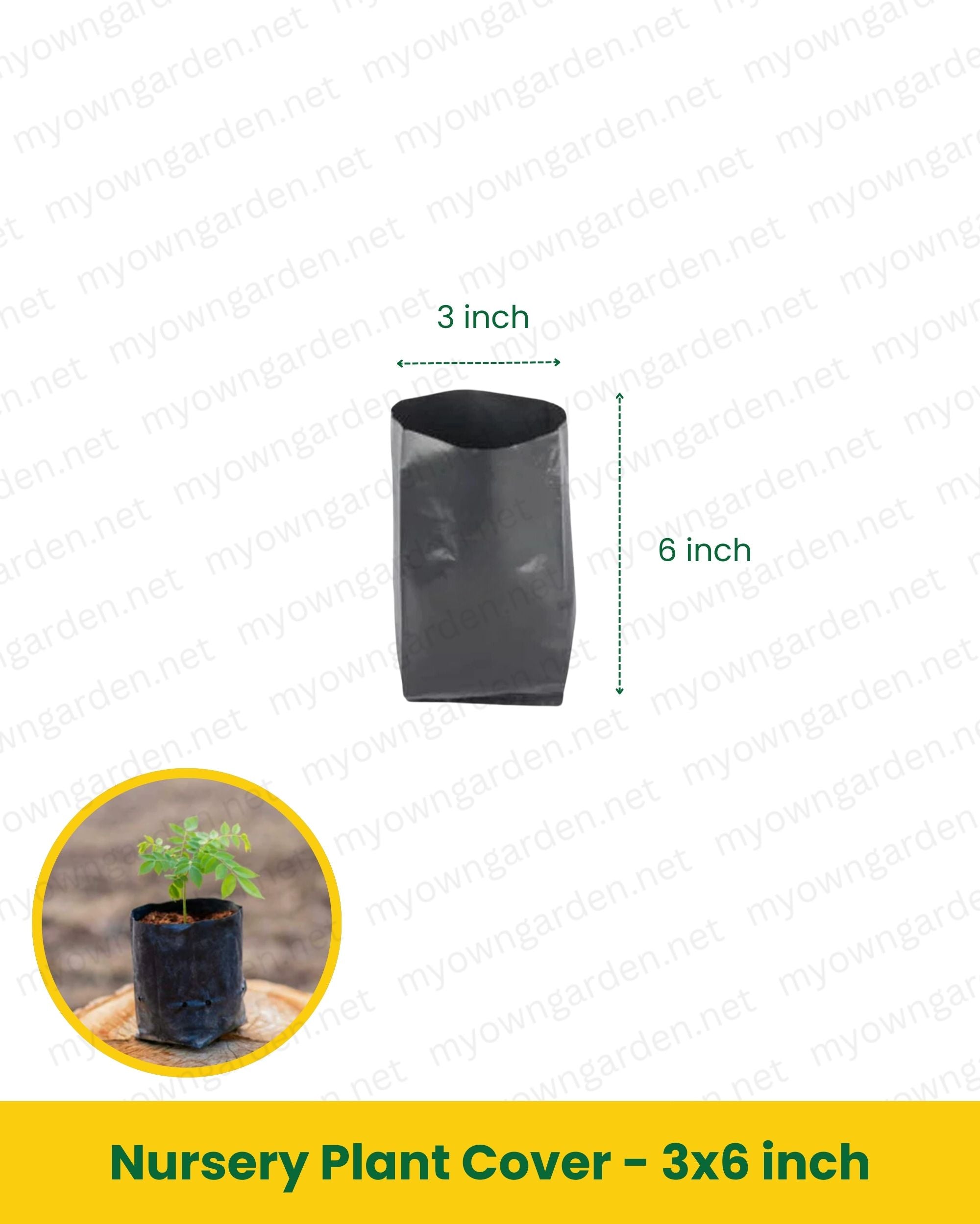 Nursery Plant Cover – 3x6 Inch Protective Cover for Seedlings