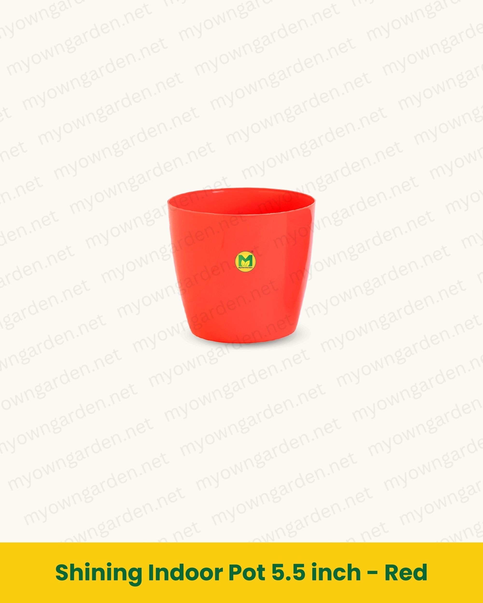 Shining Indoor Pot 5.5 inch - Red