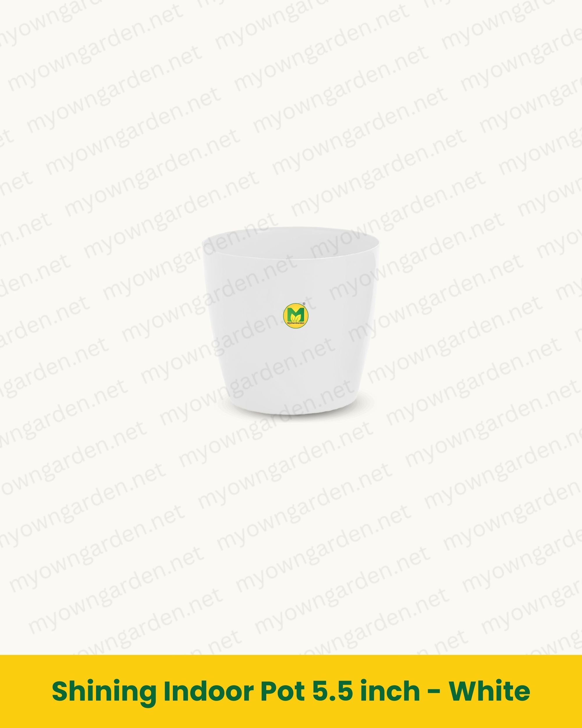 Shining Indoor Pot 5.5 inch - White