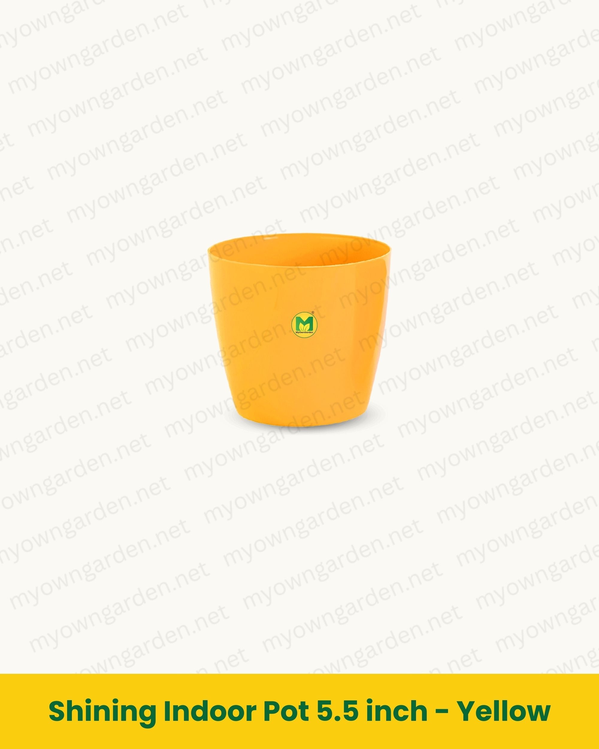 Shining Indoor Pot 5.5 inch - Yellow