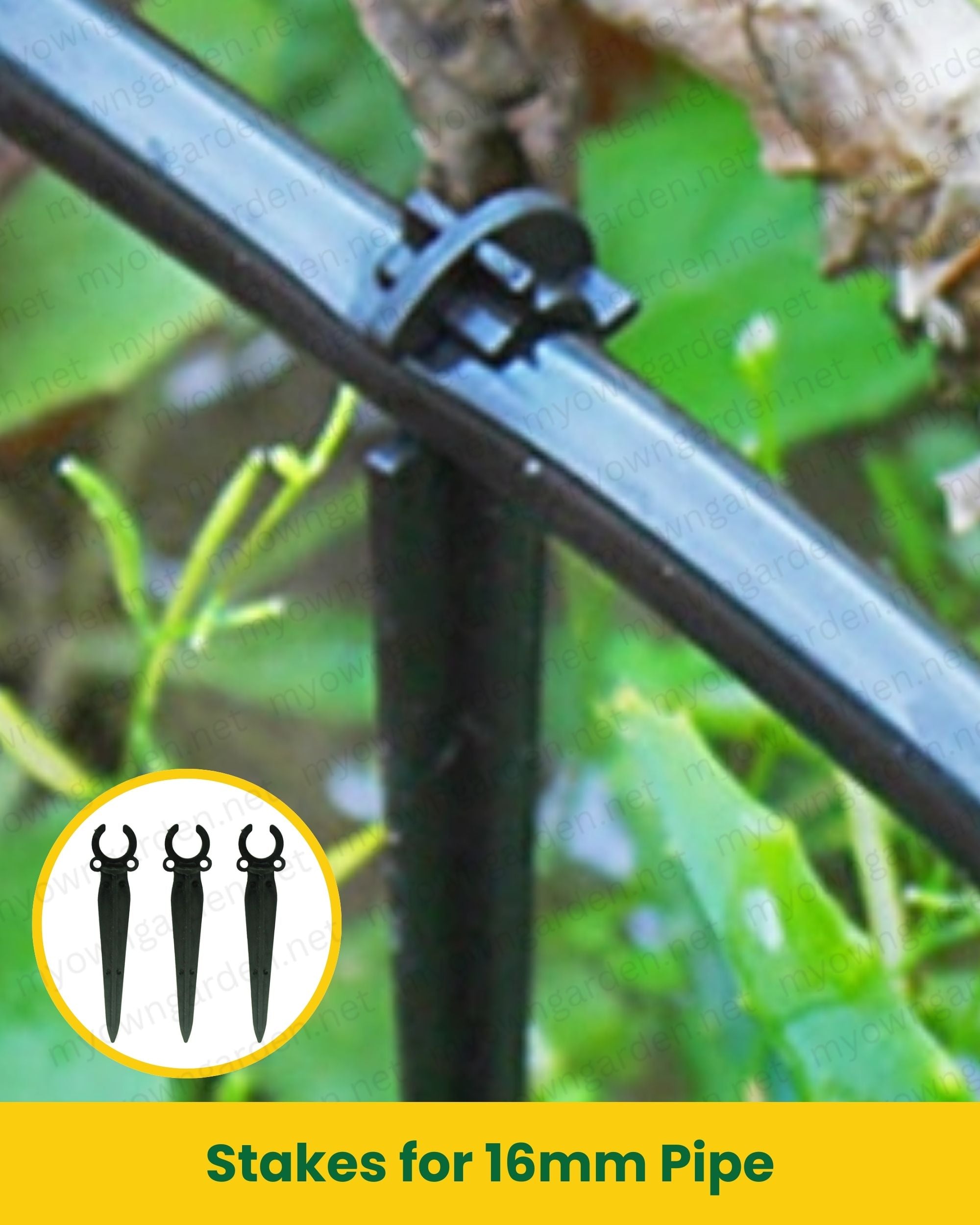 Stakes for 16mm Pipe – Secure Micro Irrigation Support