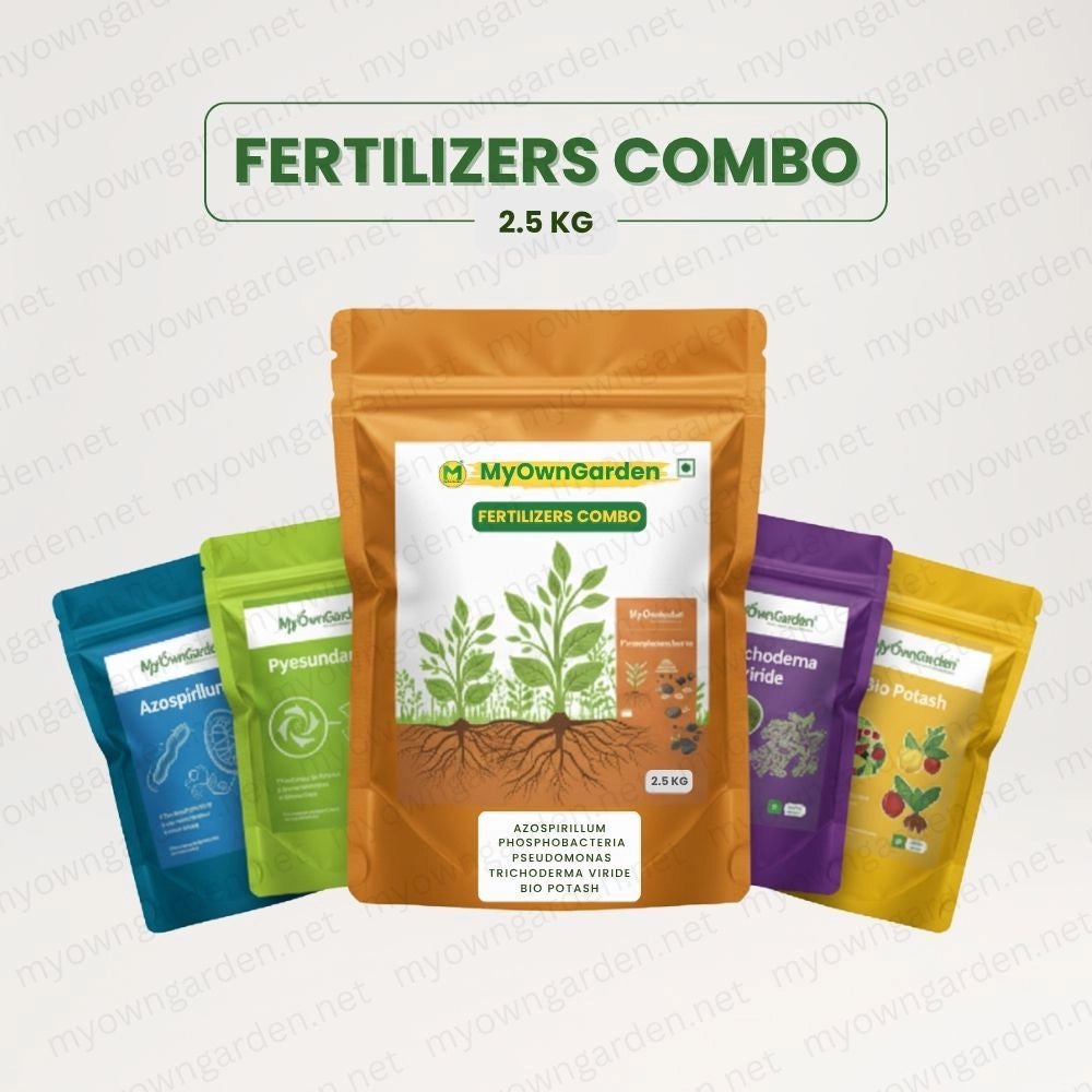 Fertilizer Combo 2.5 KG (Azospirillum, Phosphobacteria, Pseudomonas, Trichoderma Viride, Bio Potash)