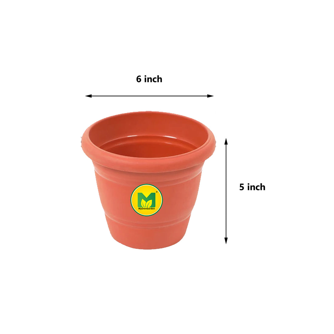 6&quot; Brown Pot - Janata