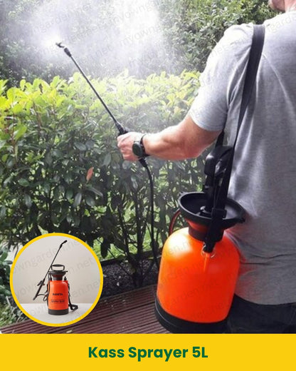 Kass 5L Plant Sprayer – Manual Adjustable Mist &amp; Jet with Extended Handle