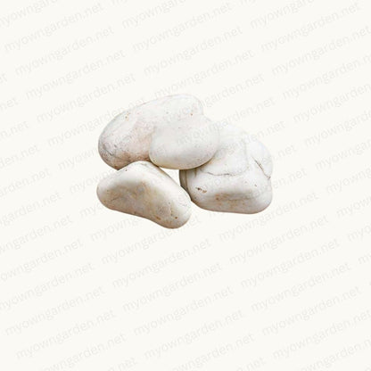 Marble Pebbles - White, Big, Unpolished