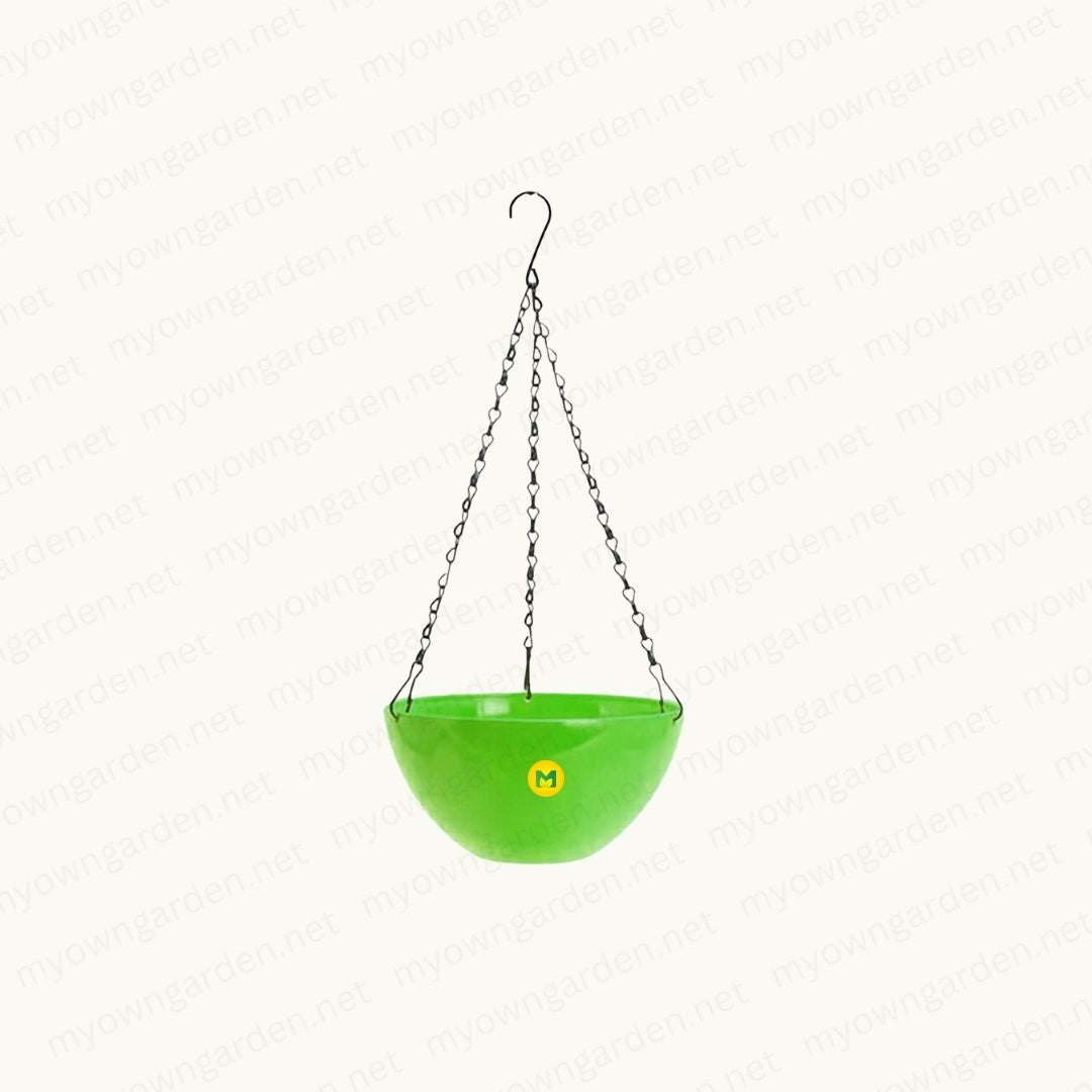 Marco Hanging Pot with Steel Chain - Green