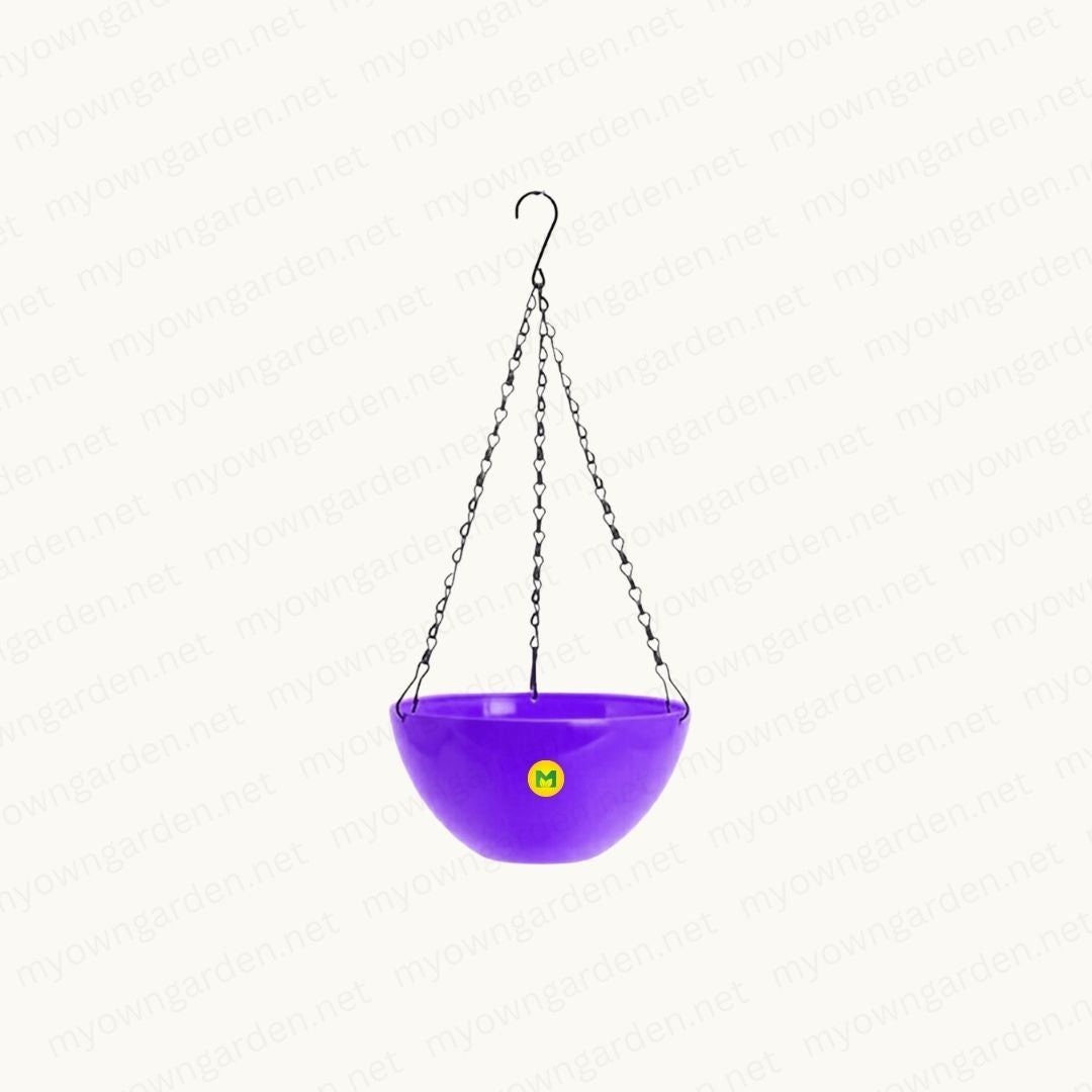 Marco Hanging Pot with Steel Chain - Purple