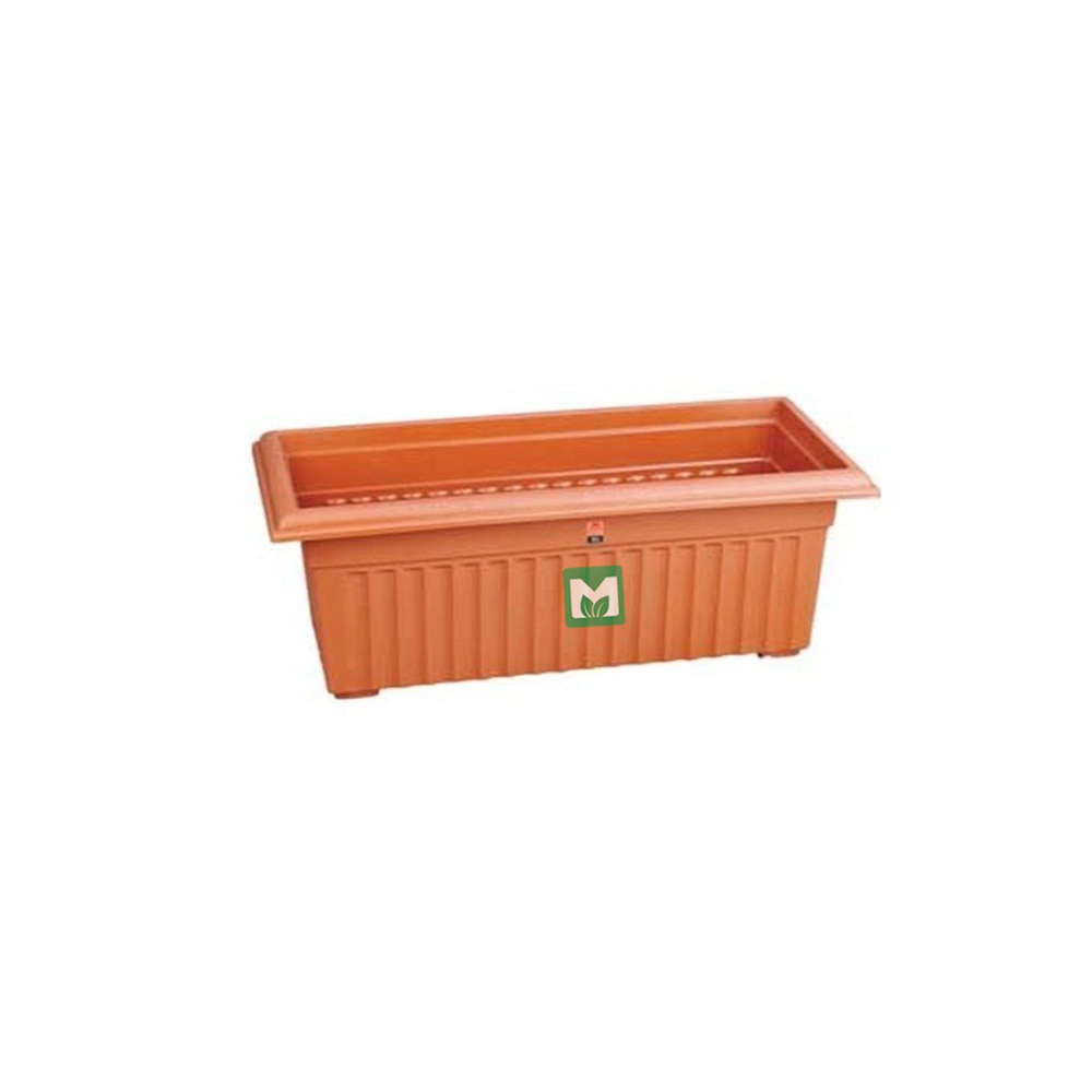 Rectangular Pot 18 Inch – Brown / Terracotta