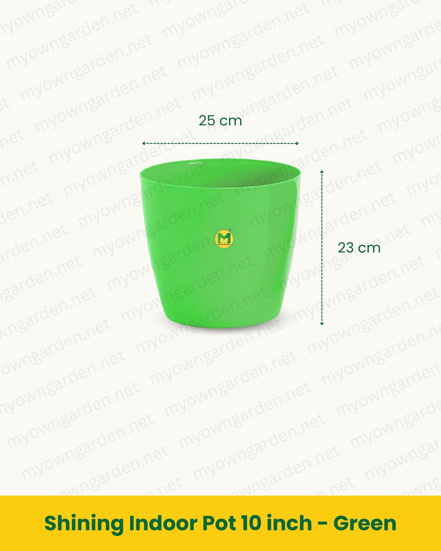 Shining Indoor Pot 10 inch - Green