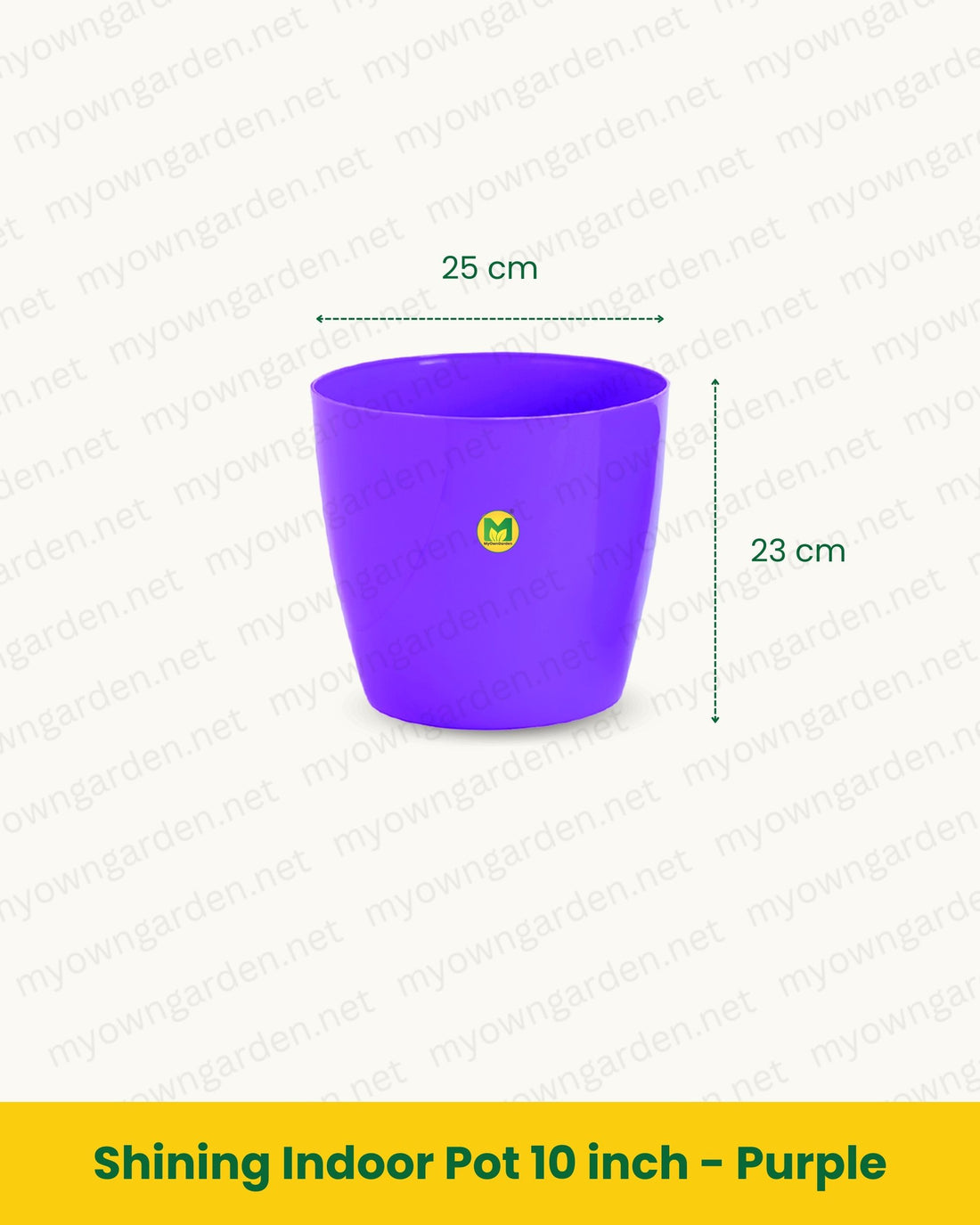 Shining Indoor Pot 10 inch - Purple