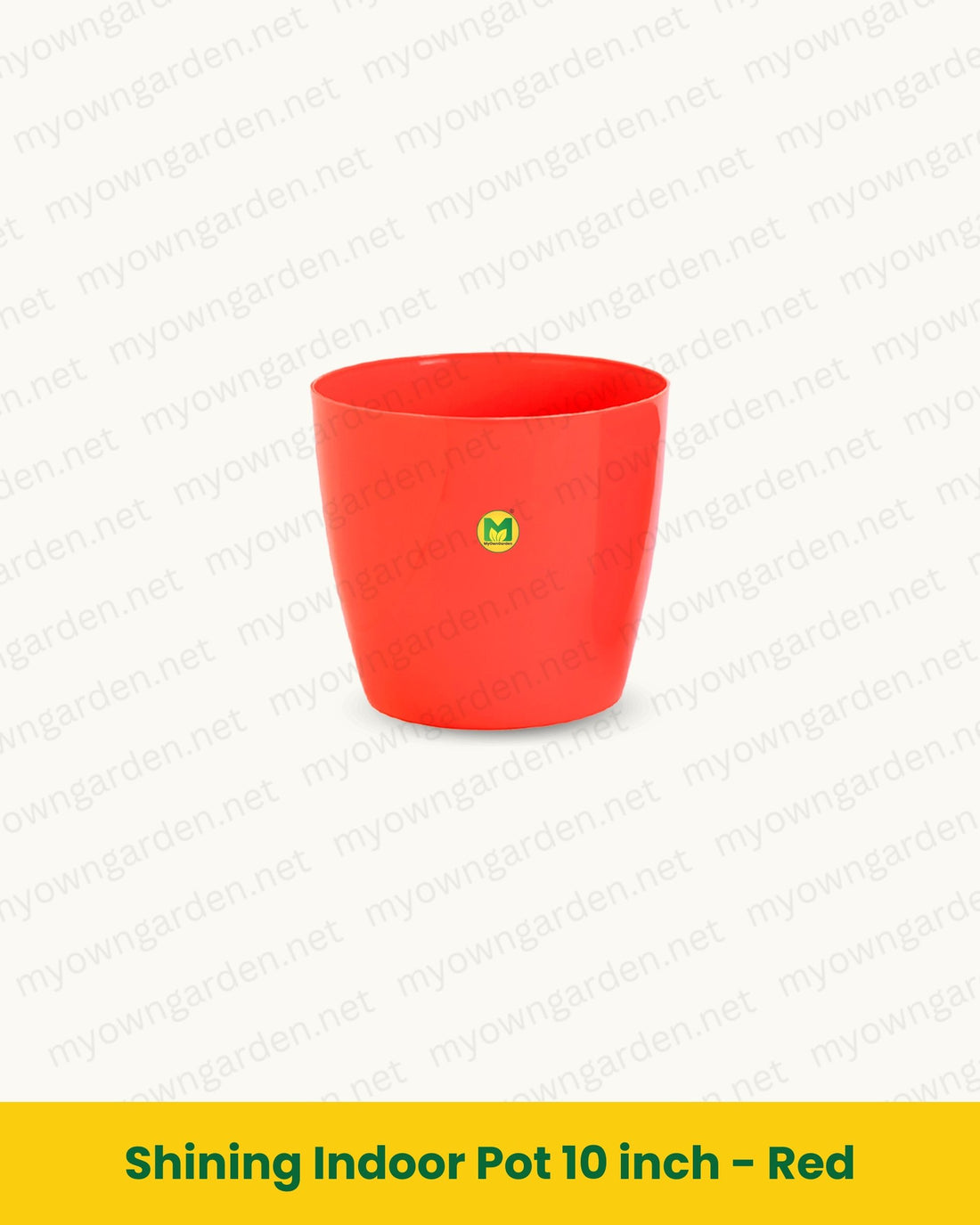 Shining Indoor Pot 10 inch - Red