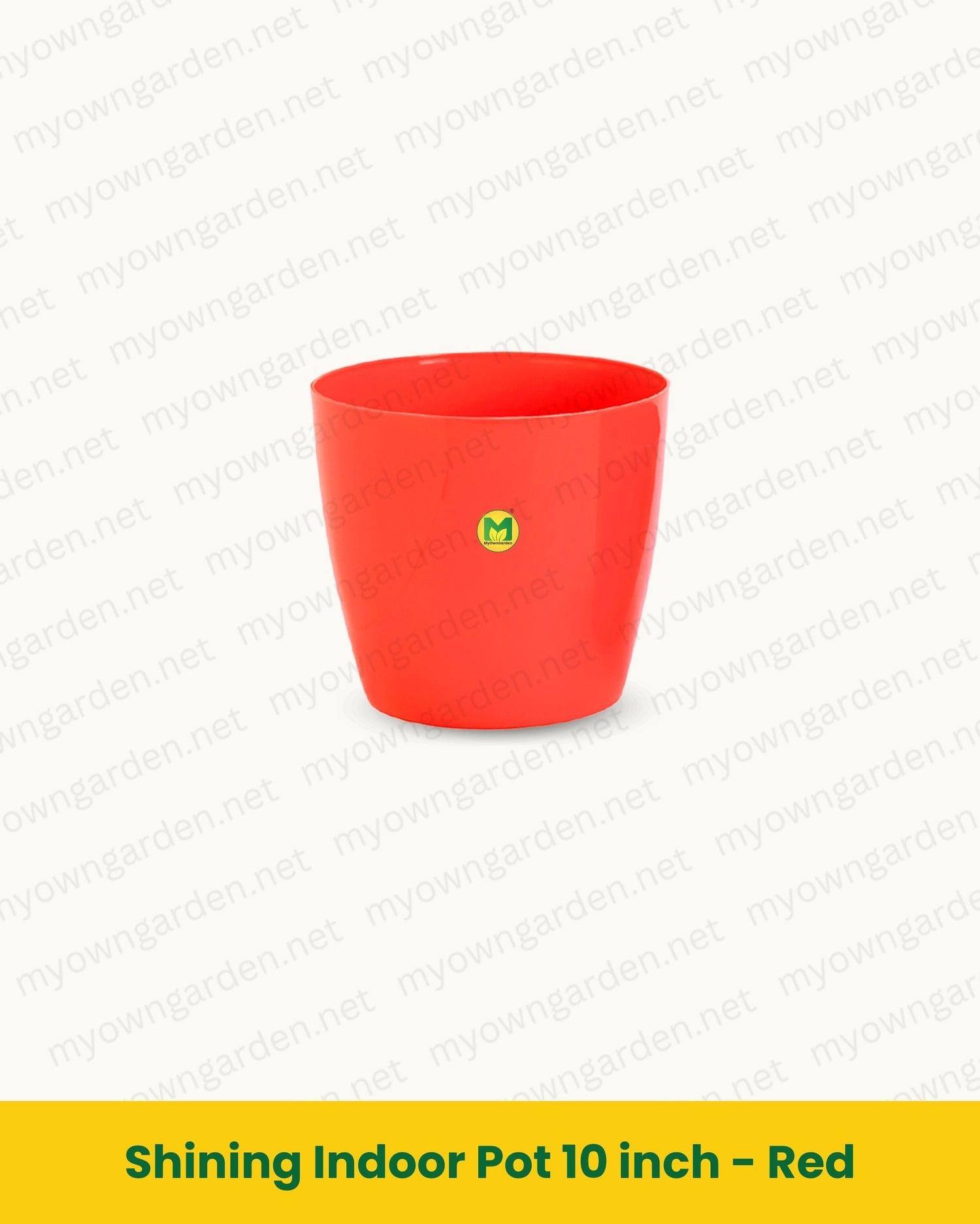 Shining Indoor Pot 10 inch - Red