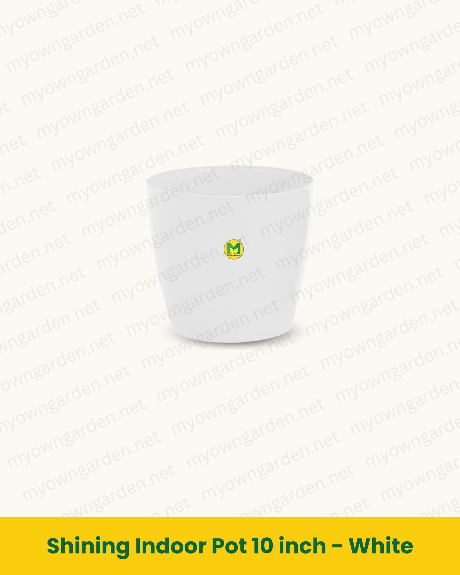 Shining Indoor Pot 10 inch - White