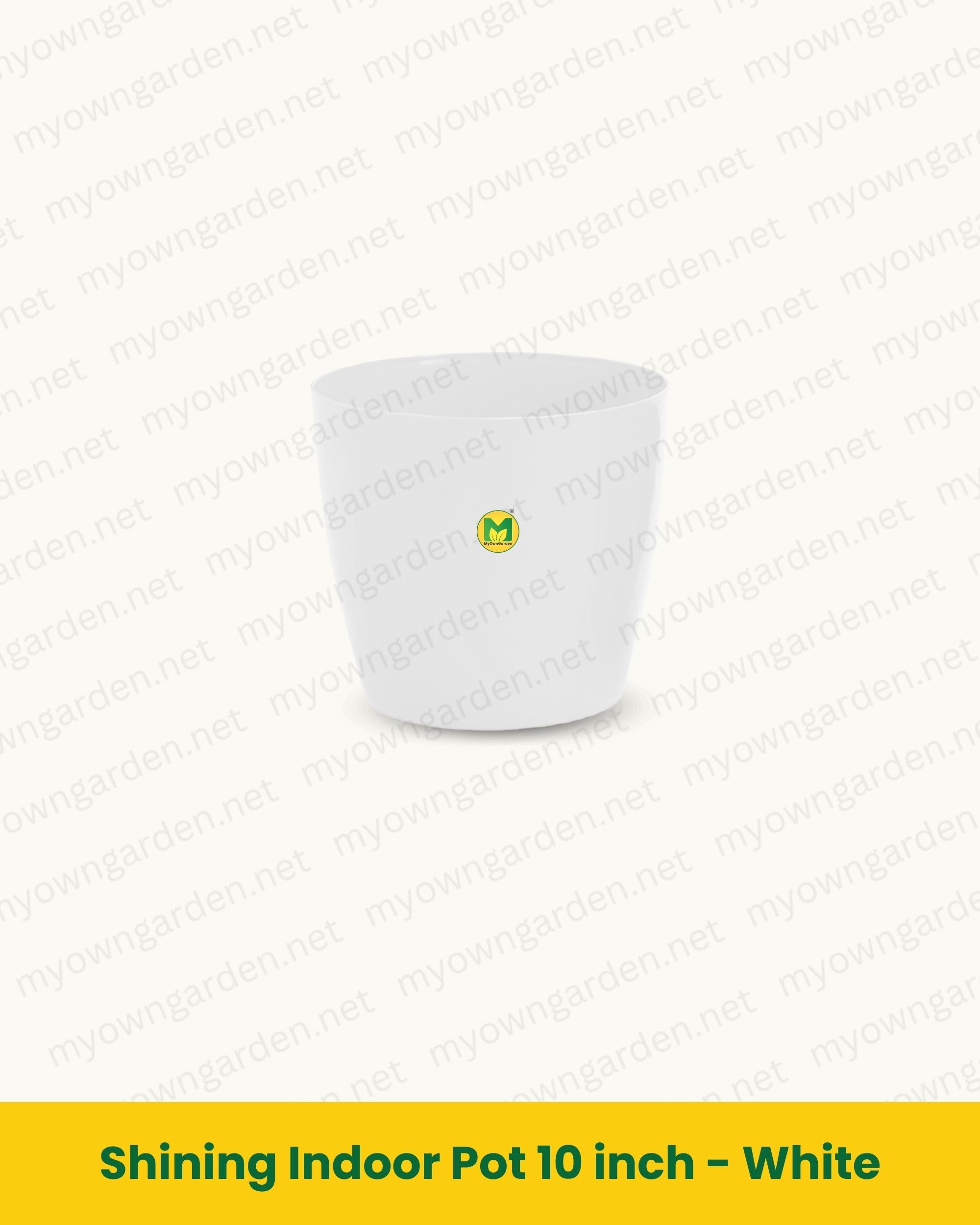 Shining Indoor Pot 10 inch - White