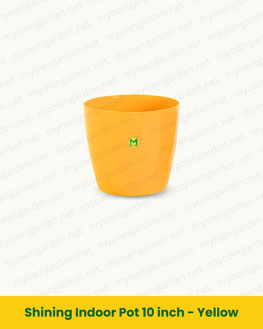 Shining Indoor Pot 10 inch - Yellow