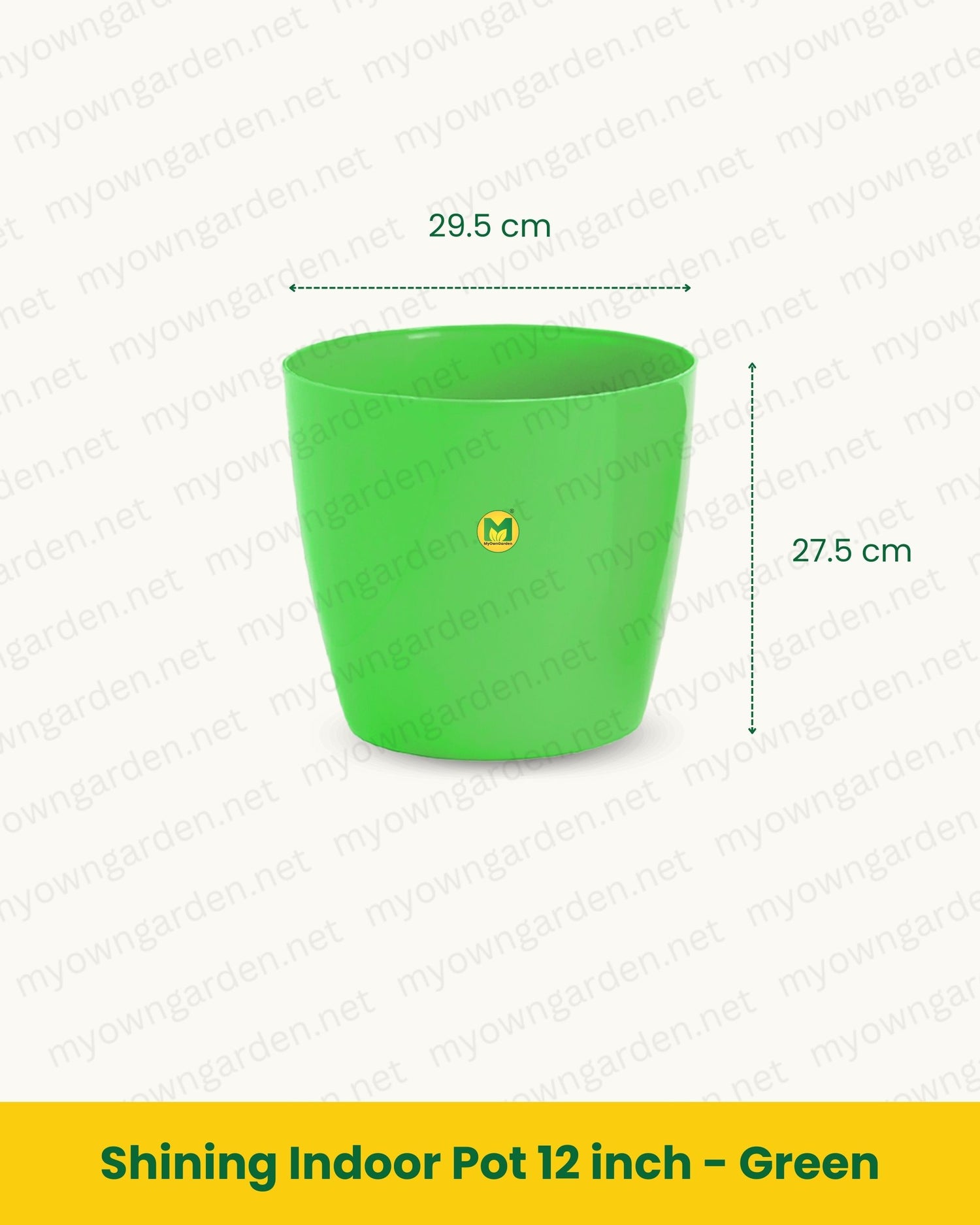 Shining Indoor Pot 12 inch - Green