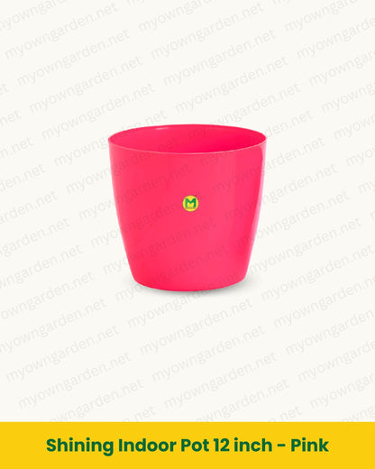 Shining Indoor Pot 12 inch - Pink