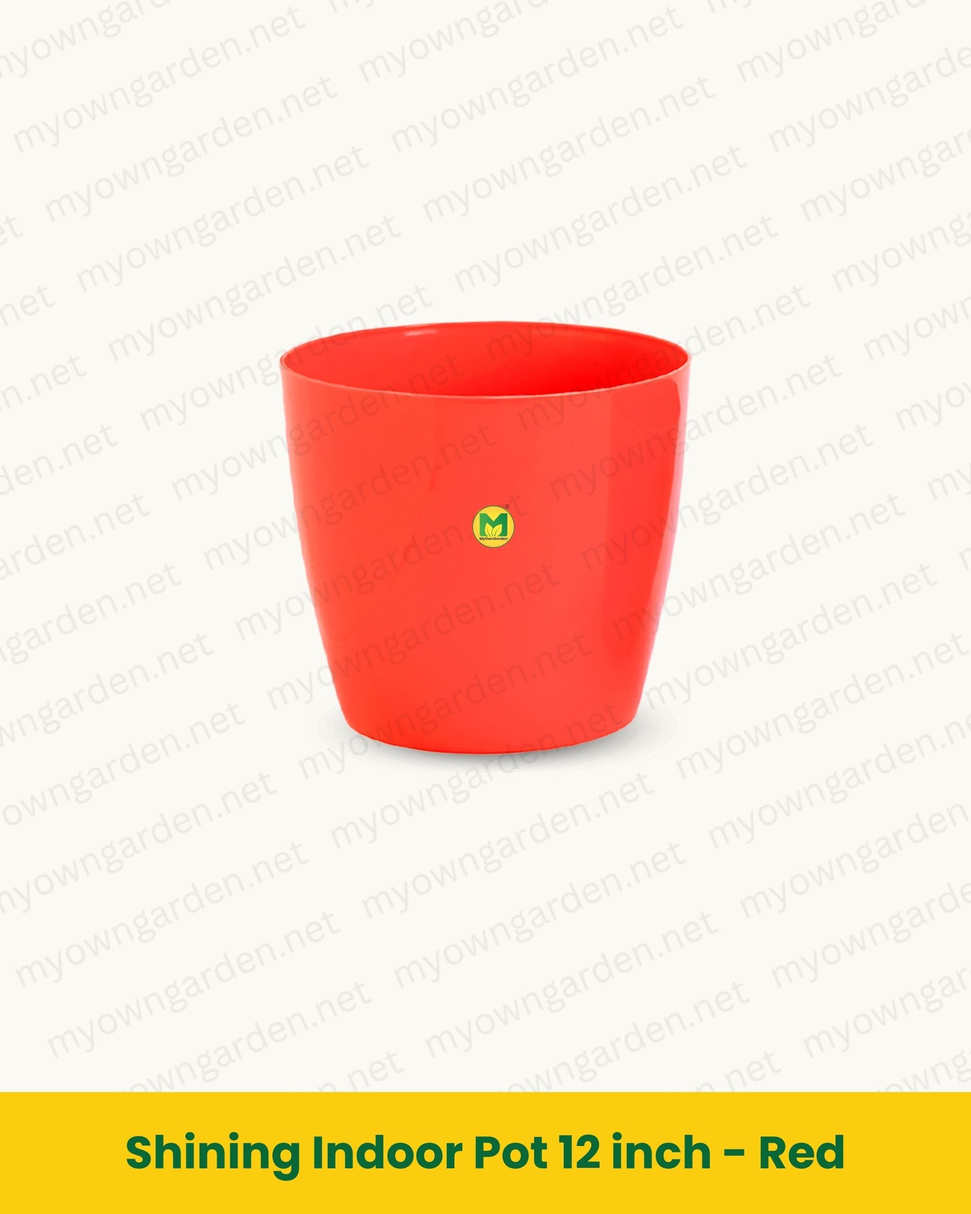 Shining Indoor Pot 12 inch - Red