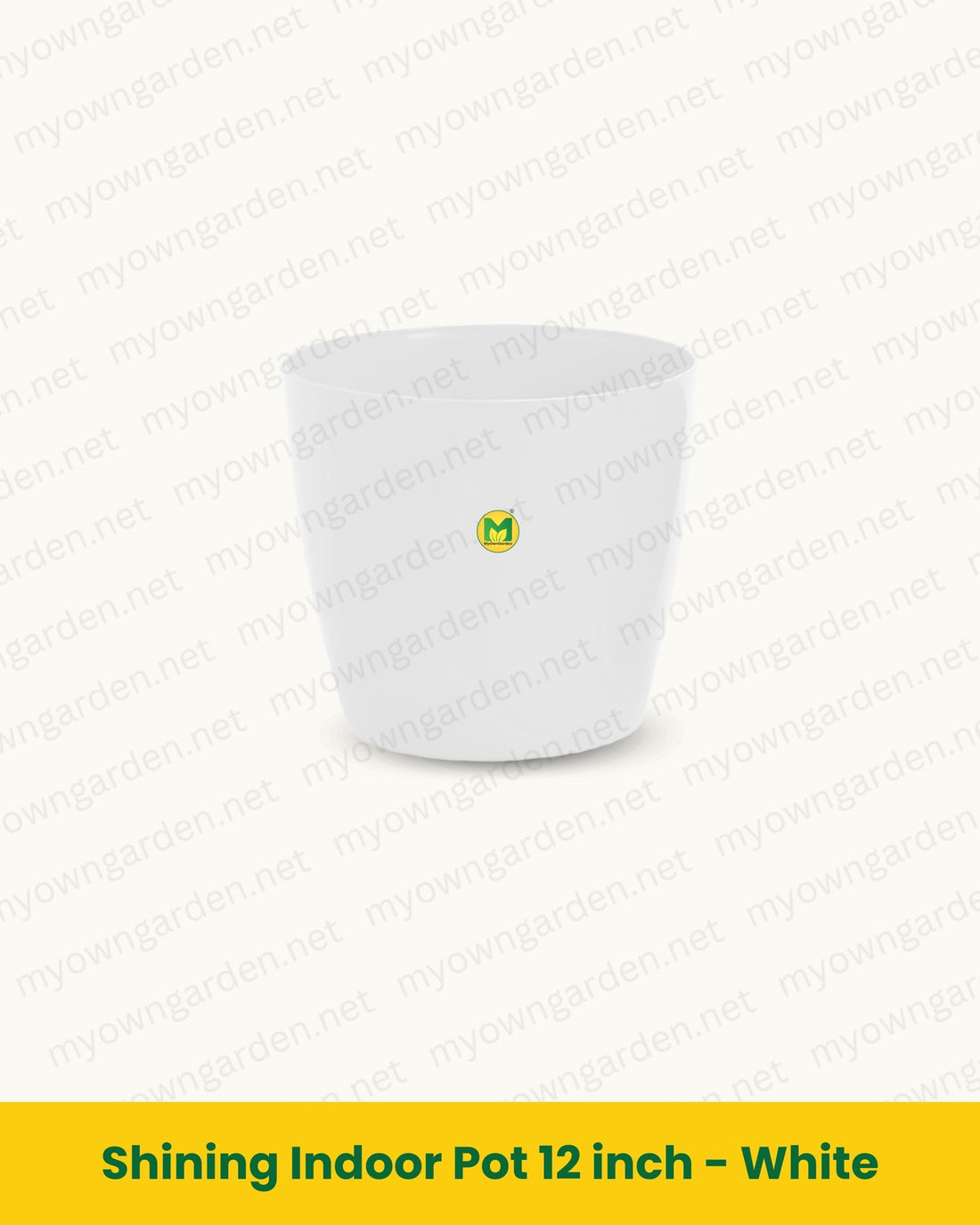 Shining Indoor Pot 12 inch - White