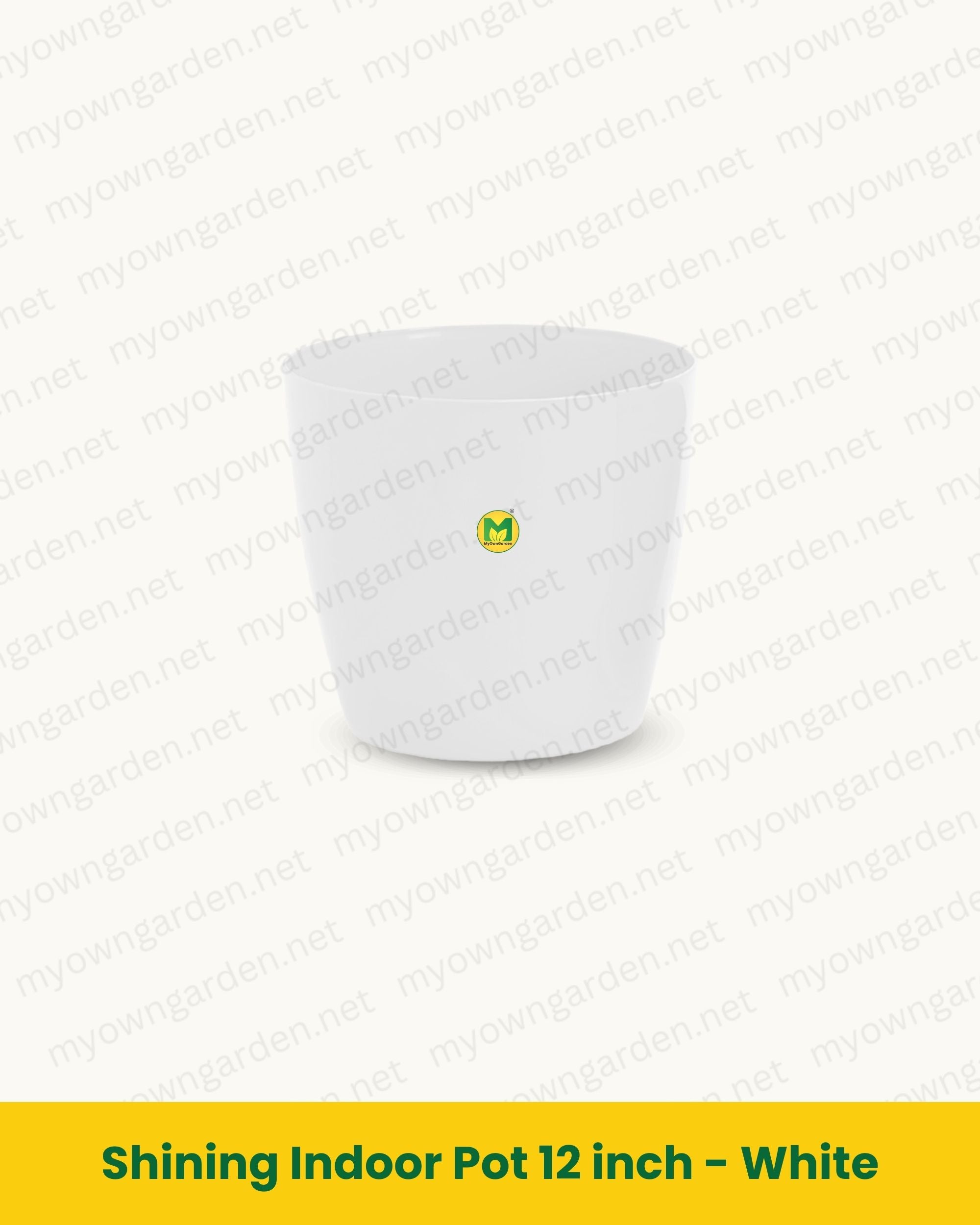 Shining Indoor Pot 12 inch - White