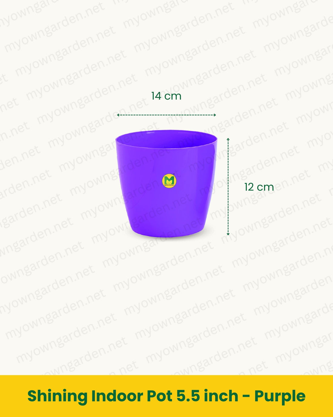 Shining Indoor Pot 5.5 inch - Purple