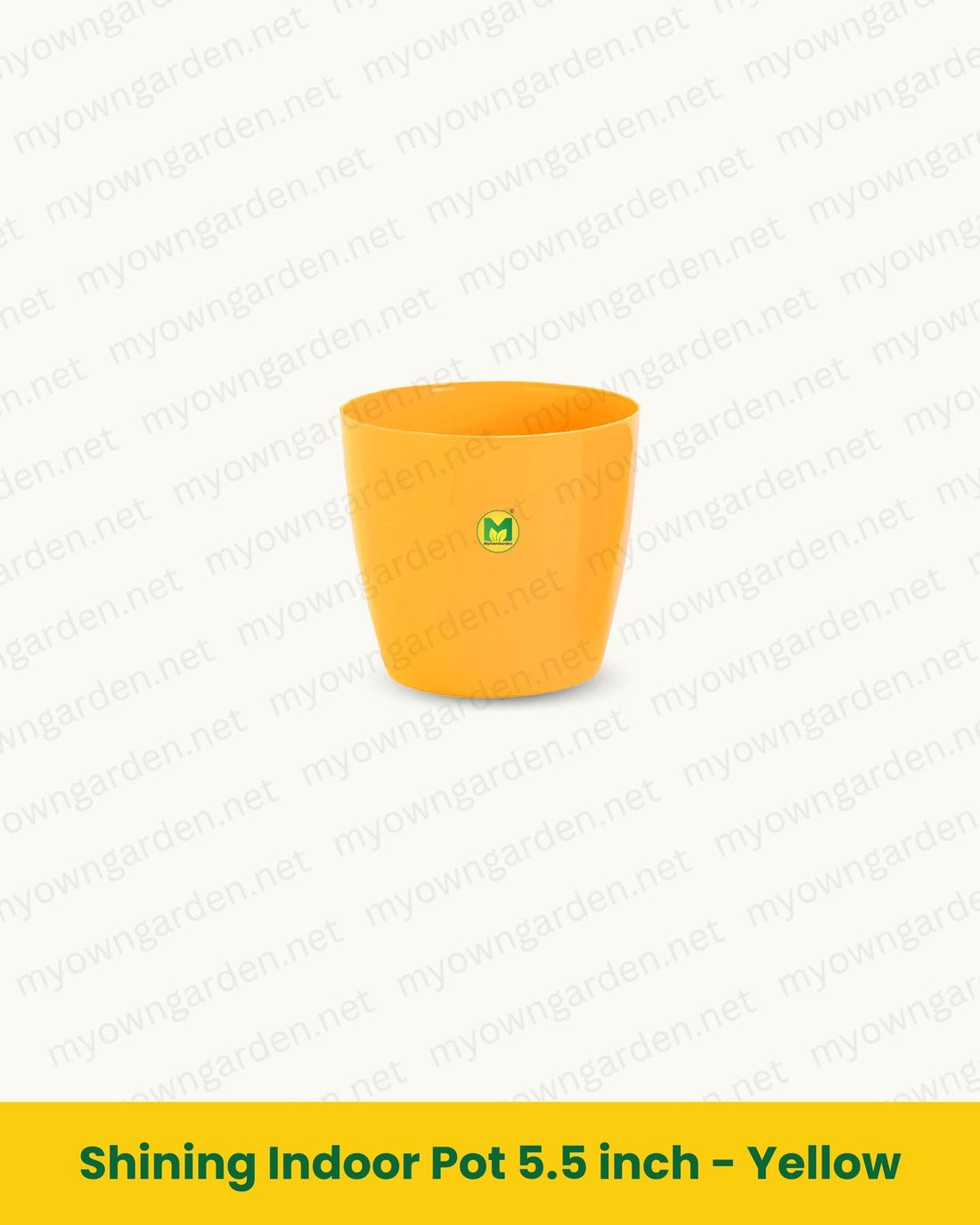 Shining Indoor Pot 5.5 inch - Yellow