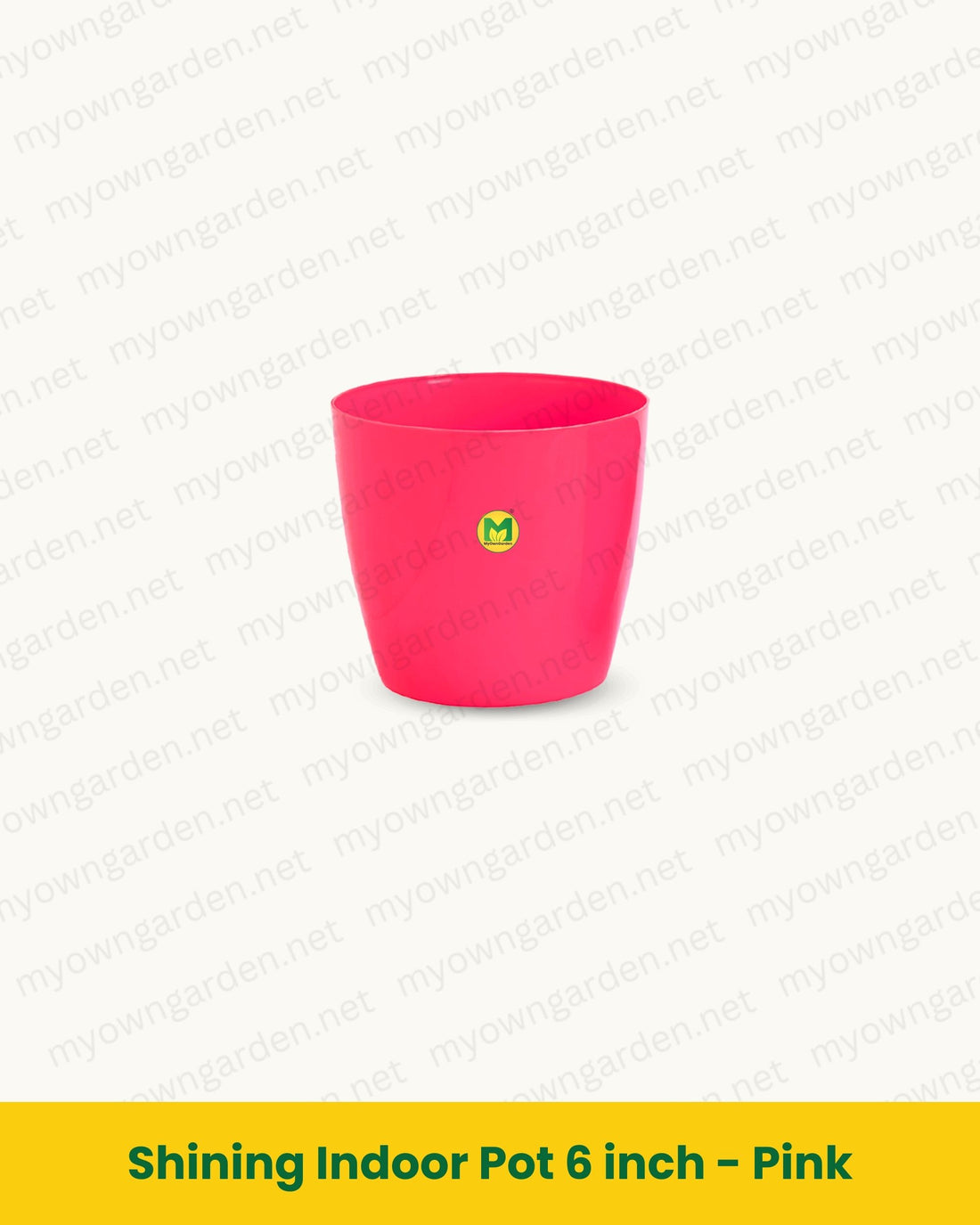 Shining Indoor Pot 6 inch - Pink