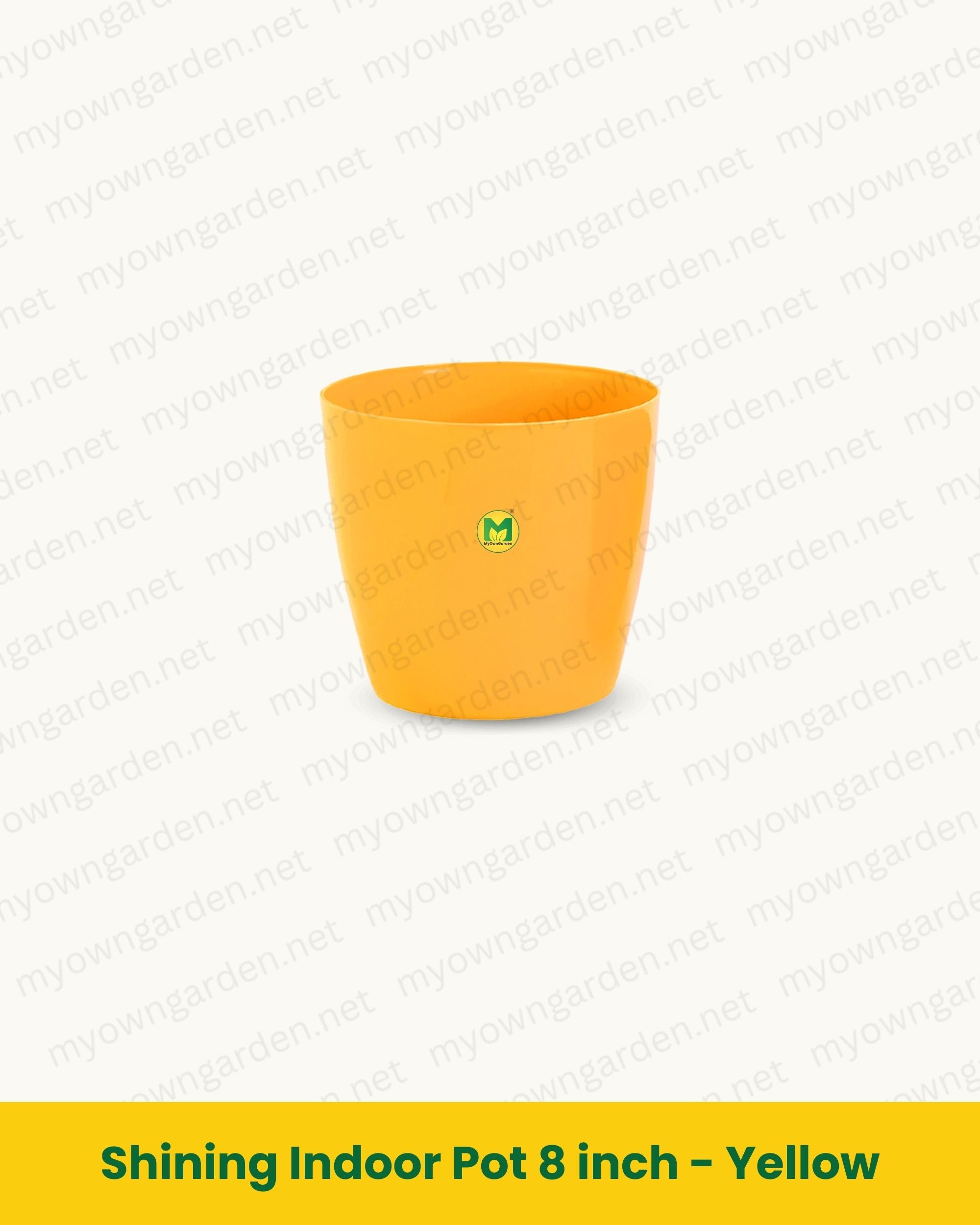 Shining Indoor Pot 8 inch - Yellow
