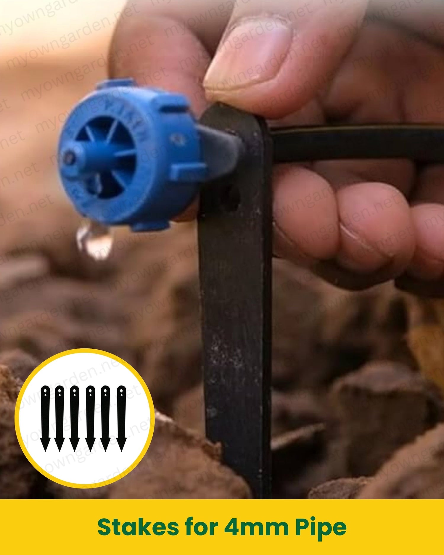 Stakes for 4mm Pipe – Secure Micro Drip Irrigation Support