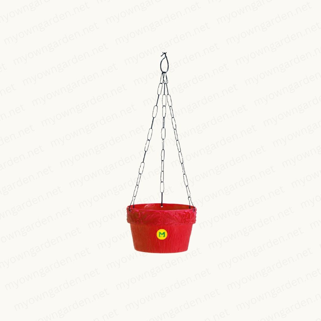 Tulip Hanging Pot – Red (6 Inch)